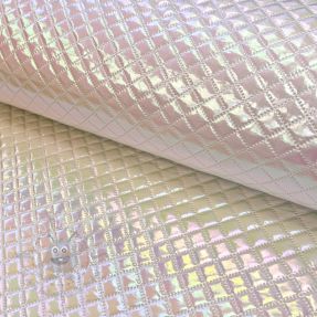 Material textil matlasat Fancy diamonds offwhite