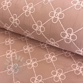 Material textil matlasat Flower design old pink