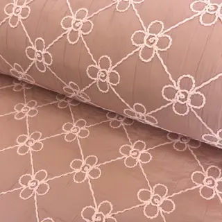 Material textil matlasat Flower design old pink