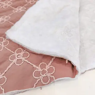 Material textil matlasat Flower design old pink