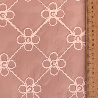 Material textil matlasat Flower design old pink