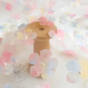 Tul pentru TUTU RETRO Flowers light blue