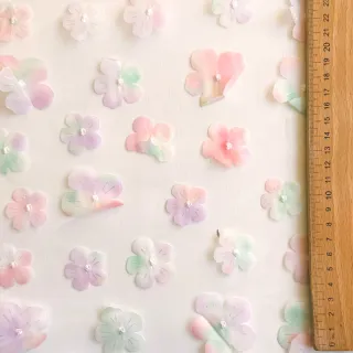 Tul pentru TUTU RETRO Flowers lavender