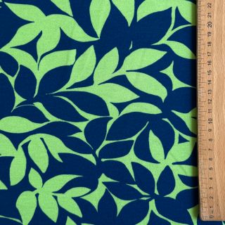 Jerse trening pieptănat SOFT Leaves green navy