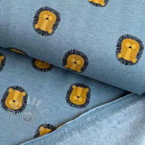 Jerse trening pieptănat Lions smoke blue melange