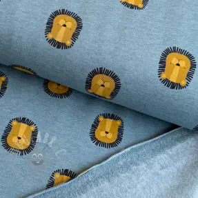 Jerse trening pieptănat Lions smoke blue melange