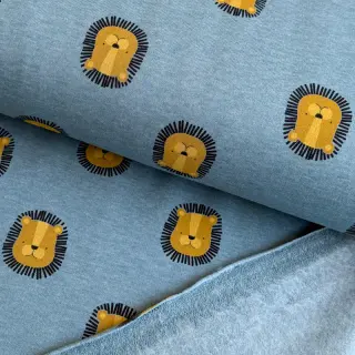 Jerse trening pieptănat Lions smoke blue melange