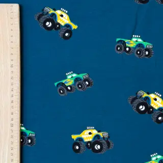 Jerse trening pieptănat SOFT Monstertruck indigo