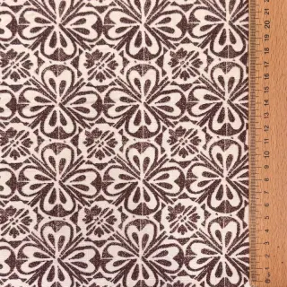 Țesătură decorativă Stamps brown