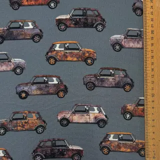Țesătură decorativă Cars blue shadow digital print