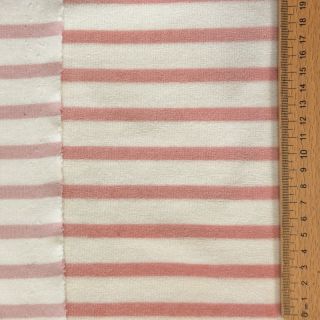 Pluș pentru bebeluși YARN DYED Stripe rose