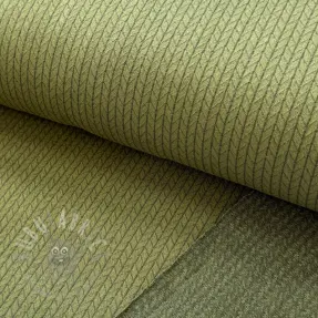 Tricot Knitted RECYCLED Cable khaki