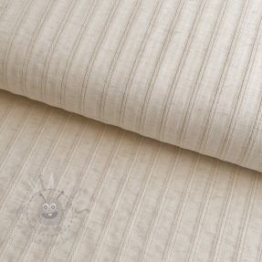Țesătură din bumbac LINEN JACQUARD Stripes beige