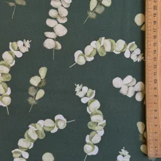 Țesătură decorativă Eucalyptus dark green digital print