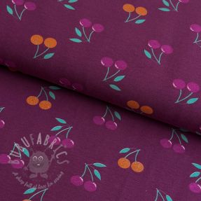 Tricot GLITTER Cherries berry