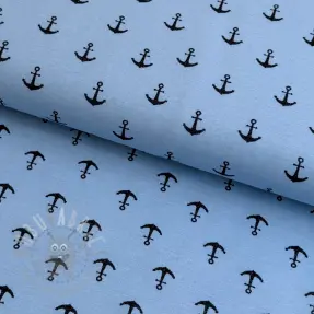 Tricot GLITTER Anchor light blue
