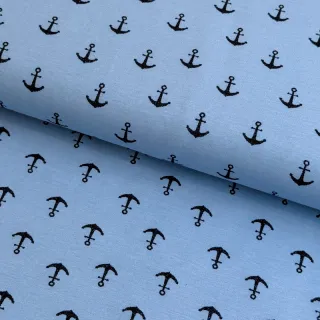 Tricot GLITTER Anchor light blue