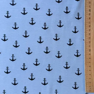 Tricot GLITTER Anchor light blue