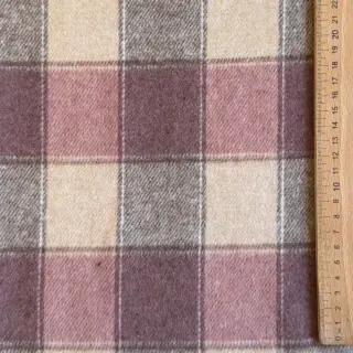 țesătură pentru costum de damă YARN DYED BRUSHED Check blush