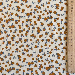 Tricot cu in Small flowers naturals
