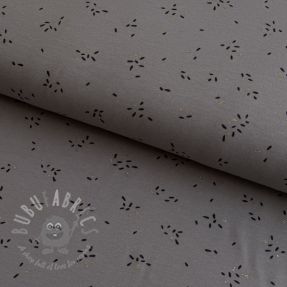 Tricot GLITTER Stripes rock grey