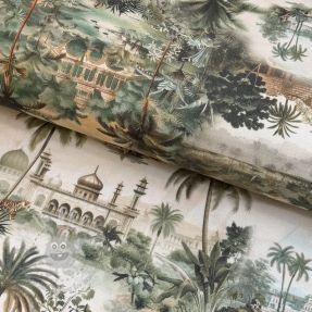 Țesătură decorativă Tropical forest sage digital print