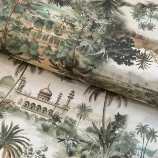 Țesătură decorativă Tropical forest sage digital print