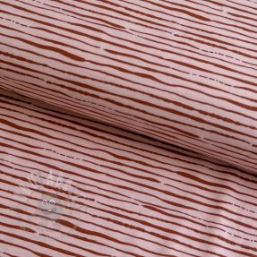 Tricot Stripes light salmon ORGANIC