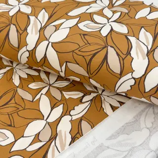 Jerse trening Big flowers ochre digital print