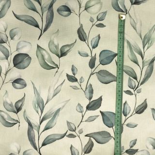 Țesătură decorativă teflonată Teflon HANDPAINT PLANT LOVER