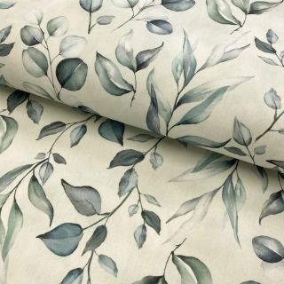 Țesătură decorativă teflonată Teflon HANDPAINT PLANT LOVER