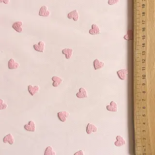 Tul pentru TUTU Flock shiny hearts old pink