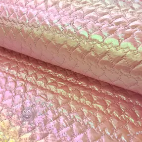 Material textil matlasat Fancy hearts light pink