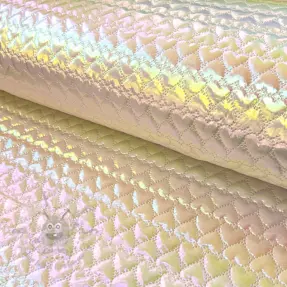 Material textil matlasat Fancy hearts baby pink