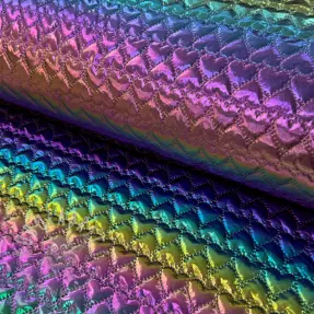 Material textil matlasat Fancy hearts multi