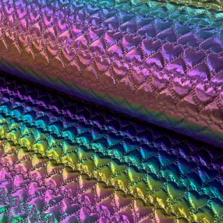 Material textil matlasat Fancy hearts multi