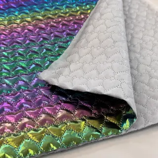 Material textil matlasat Fancy hearts multi