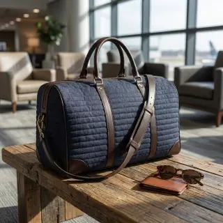 Material textil matlasat JEANS marine