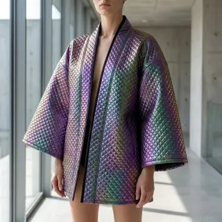 Material textil matlasat Fancy diamonds multi