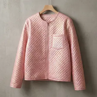 Material textil matlasat Fancy diamonds light pink