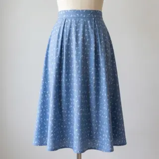 JEANS STRETCH Small retro flowers jeans
