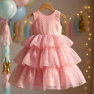 Tul pentru TUTU DOTS pink