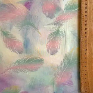 Țesătură din bumbac VOILE Feathers digital print