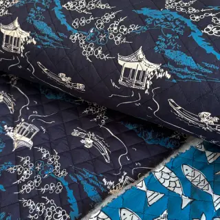 Țesătură din bumbac QUILT DOUBLE SIDED Square design B