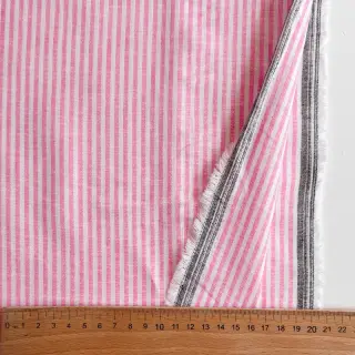 In cu bumbac Stripe fuchsia