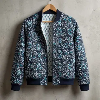 Țesătură din bumbac QUILT DOUBLE SIDED Square design C