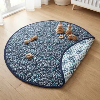 Țesătură din bumbac QUILT DOUBLE SIDED Square design C