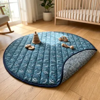Țesătură din bumbac QUILT DOUBLE SIDED Stripe design A