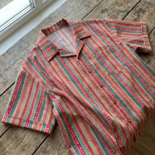 Țesătură din bumbac Bubble Stripe design A digital print