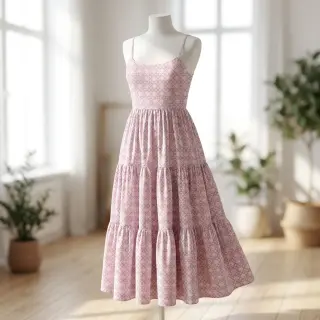 Țesătură din bumbac Bubble Stripe design B digital print